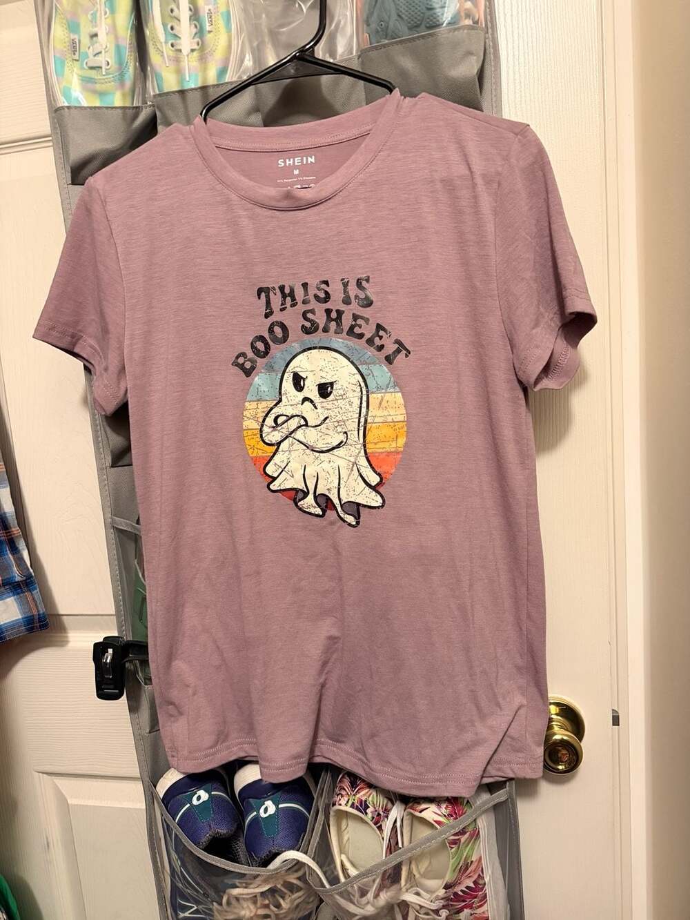 SHEIN This Is Boo Sheet Retro Ghost Graphic T-Shirt Medium